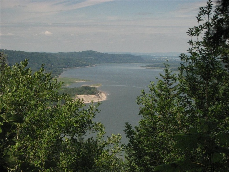 Looking west towards Portland.