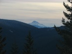 Mt. Jefferson can be seen from some places along Barlow Ridge.