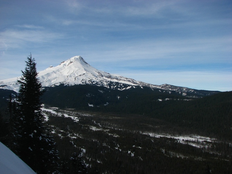 The forest road has several nice views of Mt. hood and the White River valley.