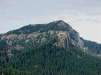 From the top of Beacon Rock you can see Hamilton Mountain and the basalt cliffs along the south side of the mountain. Looking at Hamilton Mountain you can see how steep slopes end in sheer cliffs in the Gorge.