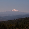 Mt Hood with Mt. Jefferson to the left.