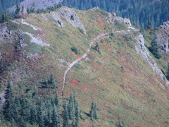 View of Bluff Mountain Trail from Silver Star Mountain.