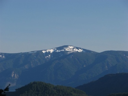 Mt. Defiance can be seen to the south of Bunker Hill. Mt. Defiance is on the south side of the Columbia River.