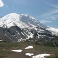 Majestic Mt. Rainier rises above everything else at the start of the Burroughs Mountain Trail.