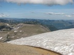 Looking back to Second Burroughs from Third Burroughs. The Sunrise Visitors Center is hidden behind Second Burroughs.