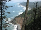 Continuing past Cape Falcon, the Oregon Coastal Trail has this view looking north towards Arch Cape.