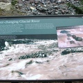 Trailside interpretive sign along the Nisqually River near Cougar Rock Campground.