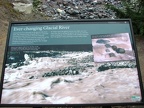 Trailside interpretive sign along the Nisqually River near Cougar Rock Campground.