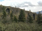 Stone Arch in basalt looking east along Catherine Creek in the Columbia Gorge 