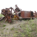 Logging equipment destroyed in the 1980 blast. This was a yarder used to pull logs to the top of the ridge.