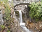 The bridge over Christine Falls provides a nice backdrop from the viewpoint below the falls.