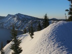 You can see the pock-marked snow of spring. This is looking at Garfield Peak.