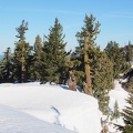 A scenic view around Crater Lake.