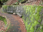 The lower section of the Wahkeena Falls Trail is wide and paved to handle the heavy foot traffic.