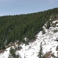 Going down the Eagle-Benson Trail skirts a sharp dropoff that provides views to the north.