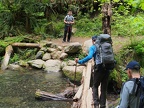 Here was one of the easy stream crossings. The lake outlet is the most difficult stream to cross.