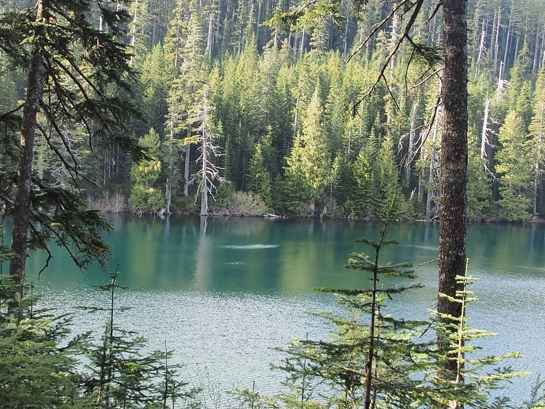 Our campground had a great view of Wahtum Lake. We were the first group arrive at Wahtum Lake for the day and had our choice of sites.