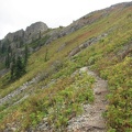 Looking back along Ed's Trail you can see the summit of Silver Star Mountain in the distance.