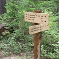 The trail to Elk Meadows passes by the junction to Umbrella Falls. It appears new trail signs were installed in 2010.