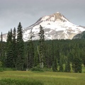 Elk Meadows has fine views of Mt. Hood. The meadow is marshy in places.