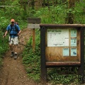 Bob finishes the hike, returning to the Elk Mountain Trailhead.