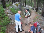 Bob, Drew, and Zach taking a break along the trail in the Enchantments.