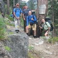 Bob, Zach, Steve, and Drew posing along the trail in the Enchantments.