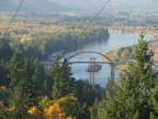 The new Sauvie Island Bridge taken from near the junction of the BPA Road and Fire Lane 13.