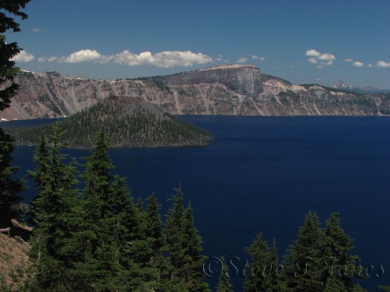 Heading back down the trail gives you more spectacular views of Crater Lake, Wizard Island, and the surrounding area.