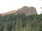 Sturgeon Rock showing the columnar basalt, viewed from the Grouse Vista Trail.
