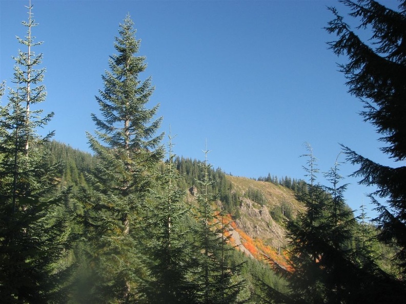 Huffman Peak from the trai.