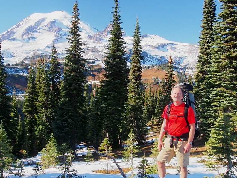 The climb up to the ridge of the divide is well worth the effort. This is me enjoying the clear air and spectacular views.