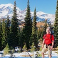 The climb up to the ridge of the divide is well worth the effort. This is me enjoying the clear air and spectacular views.