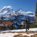 The crisp day provided perfect views of Mt. Rainier.