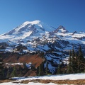 The crisp day provided perfect views of Mt. Rainier. This is from Cowlitz Divide.