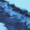 A small stream above Indian Bar is nearly frozen for the season.