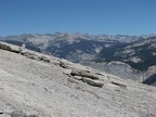 On top of Half Dome looking at the granite
