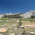 Long Meadow in Yosemite National Park looking towards Cathedral Pass and Echo Peaks.