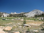 Long Meadow in Yosemite National Park looking towards Cathedral Pass and Echo Peaks.