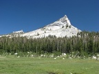 Long Meadow in Yosemite National Park looking towards Cathedral Pass and Cathedral Peak.