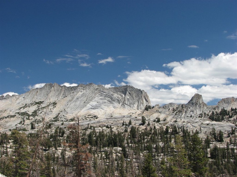 Looking east towards Matthes Crest in Yosemite National Park.
