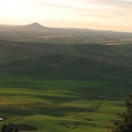 Sunset at Kamiak Butte with Steptoe Butte in the distance to the north.