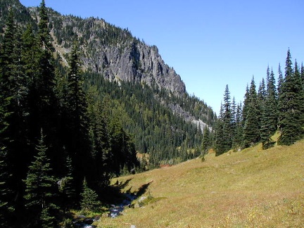 Skyscraper Mountain from Berkeley Park at Mt. Rainier National Park.