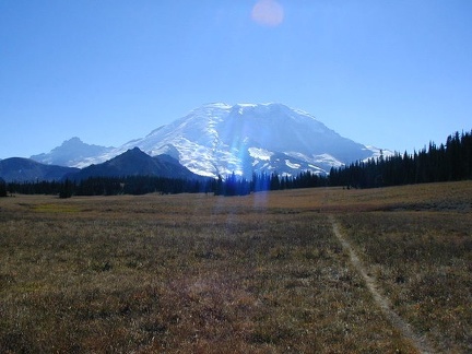 Mt. Rainier from Grand Park in Mt. Rainier National Park. 