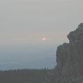 Field burning in the Willamette Valley makes for a smokey sunset from near the summit of Larch Mountain, Oregon.