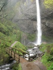 Lower Latourell Falls and bridge