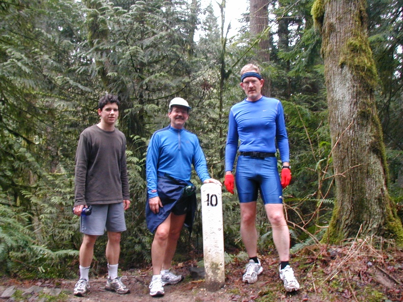 Milepost where we turned around and went back to the trailhead.