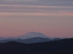 Mt. St. Helens glows in the sunset