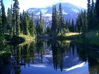 This is called mirror Lake, and you can see why.