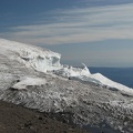 I guess this is a crevasse at the top of Mazama glacier at the edge of Piker's Peak.